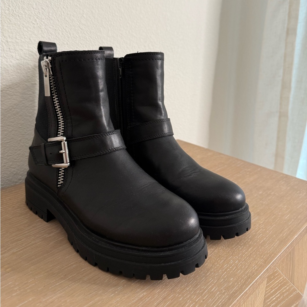 Blondo waterproof combat boots womens size 8